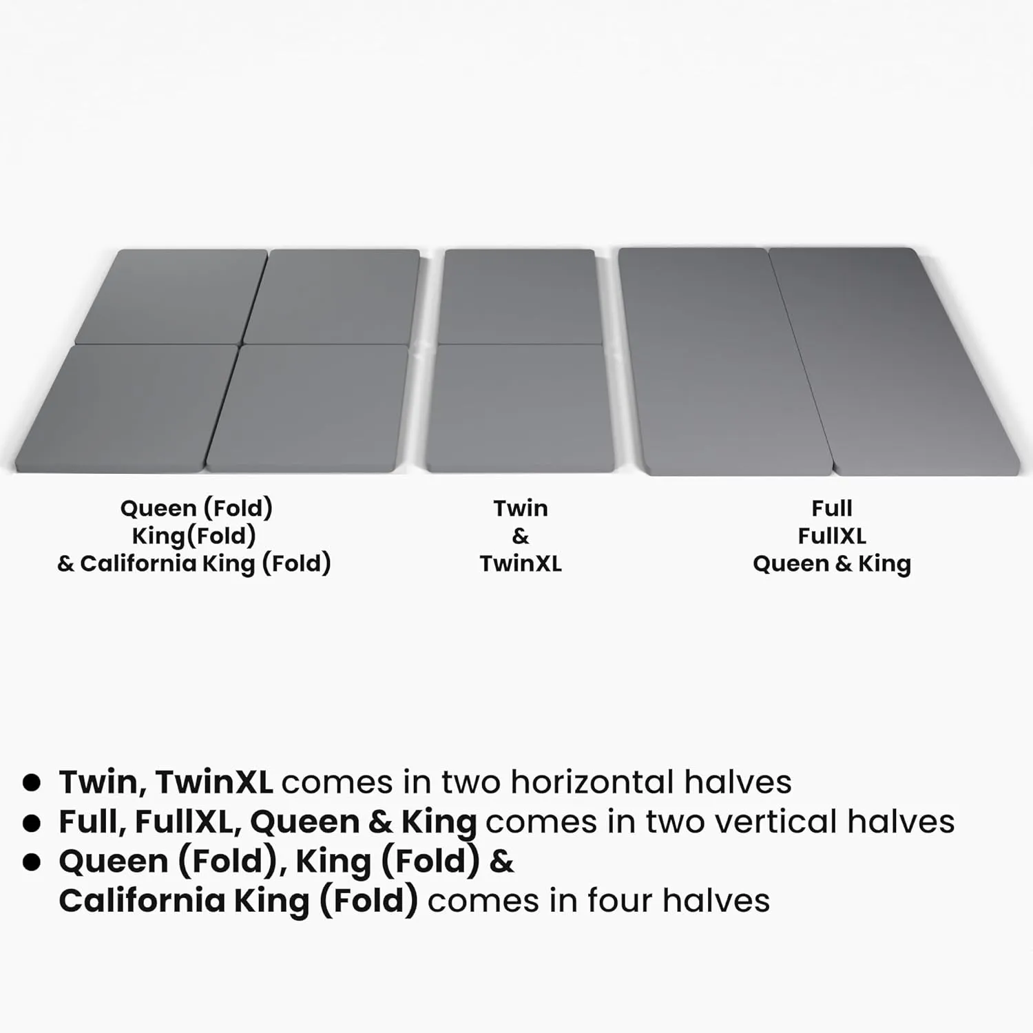 Zutan, 1.5” Split Wood Bunkie Board Full(Fold) Size, Bunkieboard for Bed Support - Fully Assembled, Low Profile Support, Slats Design for Ventilation, Box Spring Alternative